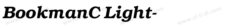 BookmanC Light字体转换